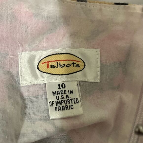 Talbots Lined Cotton Sundress size: 10 - Picture 3 of 3